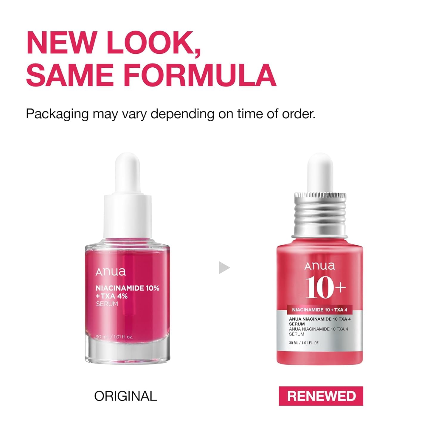 Niacinamide 10 + TXA 4 Serum, Hyaluronic Acid, Tranexamic Acid, Vitamin B12, Facial Serum for Glass Skin, Clarifying, Radiant Complexion with Natural Color, Korean Skin Care (30Ml /1.01 Fl.Oz)