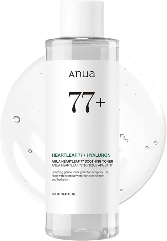 Anua Heart Leaf 77% Houttuynia Cornus Toner Close the Mouth Acne Removal Sensitive Hydrating Moisturizing 250Ml
